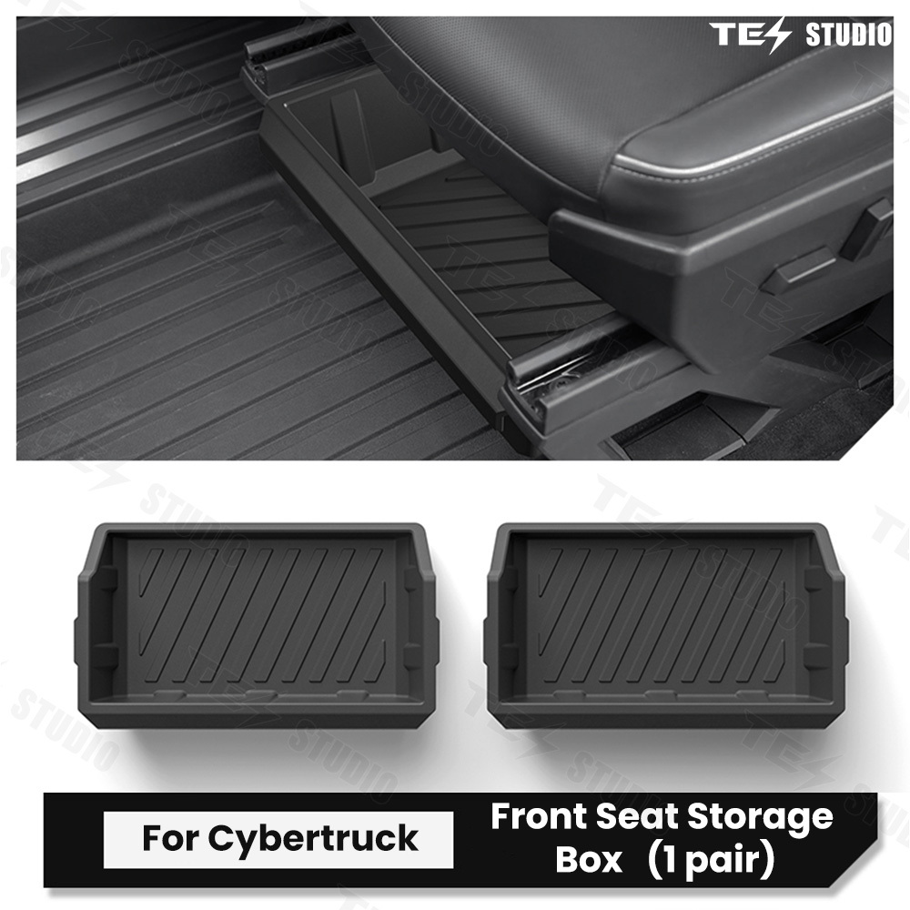 Underseat Storage Box for Tesla Cybertruck 2024|Tesstudio Cybertruck Accessories