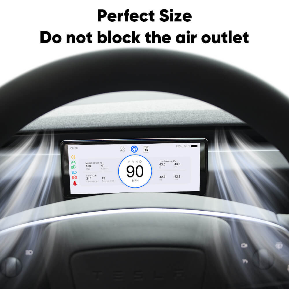 Tesstudio F62 Plus Model 3 Highland 6.2-inch Linux System Dashboard Screen-Tes studioScreen,Model 3 Highland interior,Model 3 Highlandtesla accessories