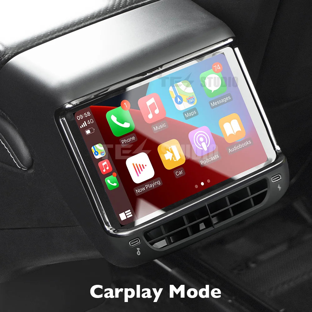 7.2" Rear Seat Entertainment Climate Control Display for Model 3/Y-Tes studioScreen,Model 3,Model Y,Model 3 interior,Model Y interiortesla accessories
