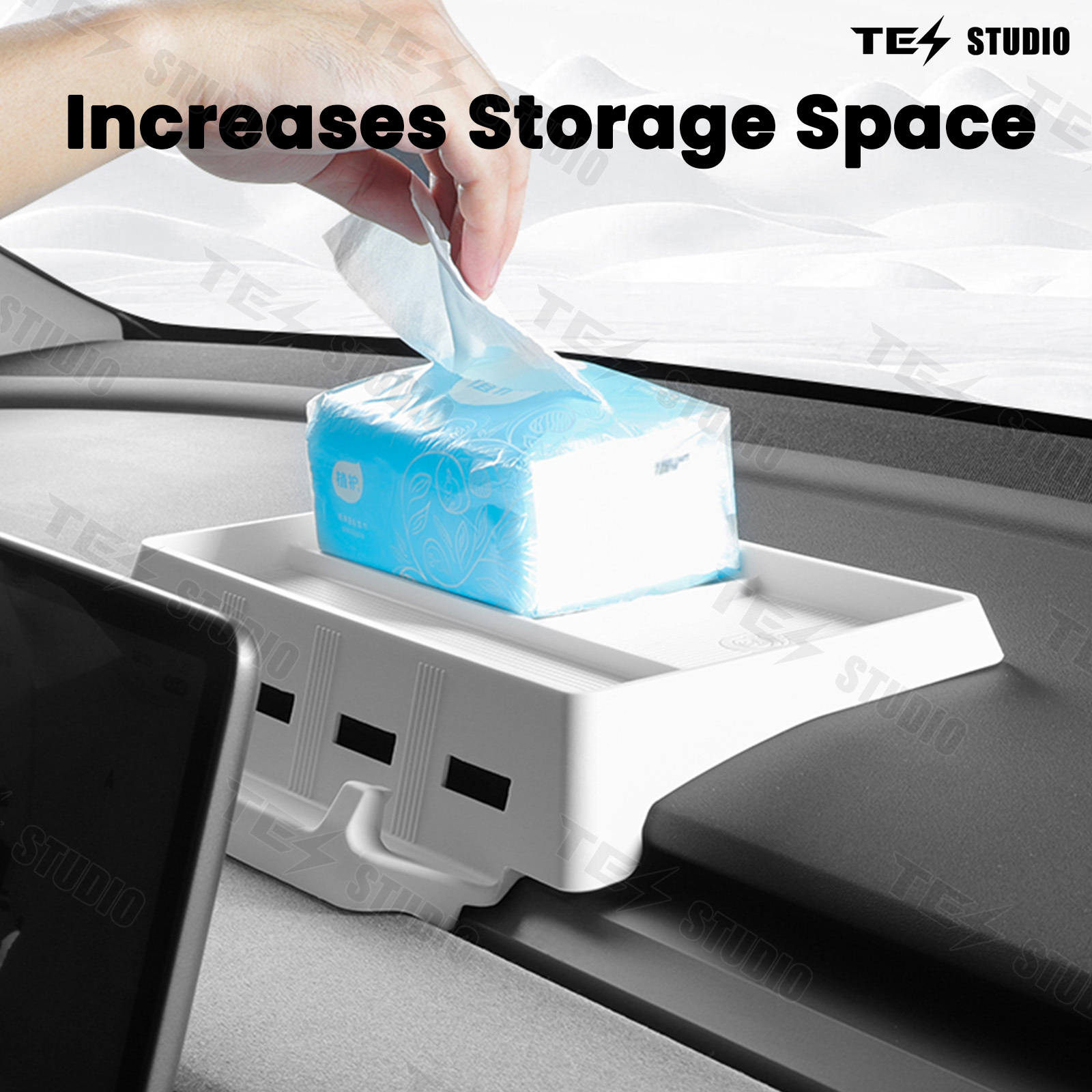Dashboard Silicone Storage Box For Model 3/Model Y Tesstudio®