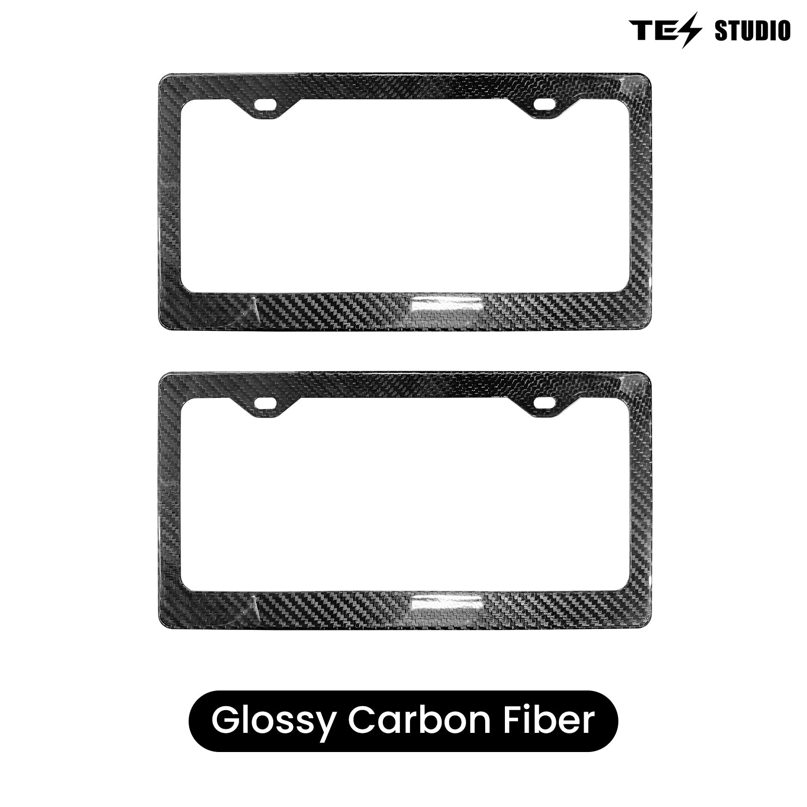 Tesla Model 3/Y/S/M Carbon Fiber License Plate Frame Front & Rear Holder Tesstudio?
