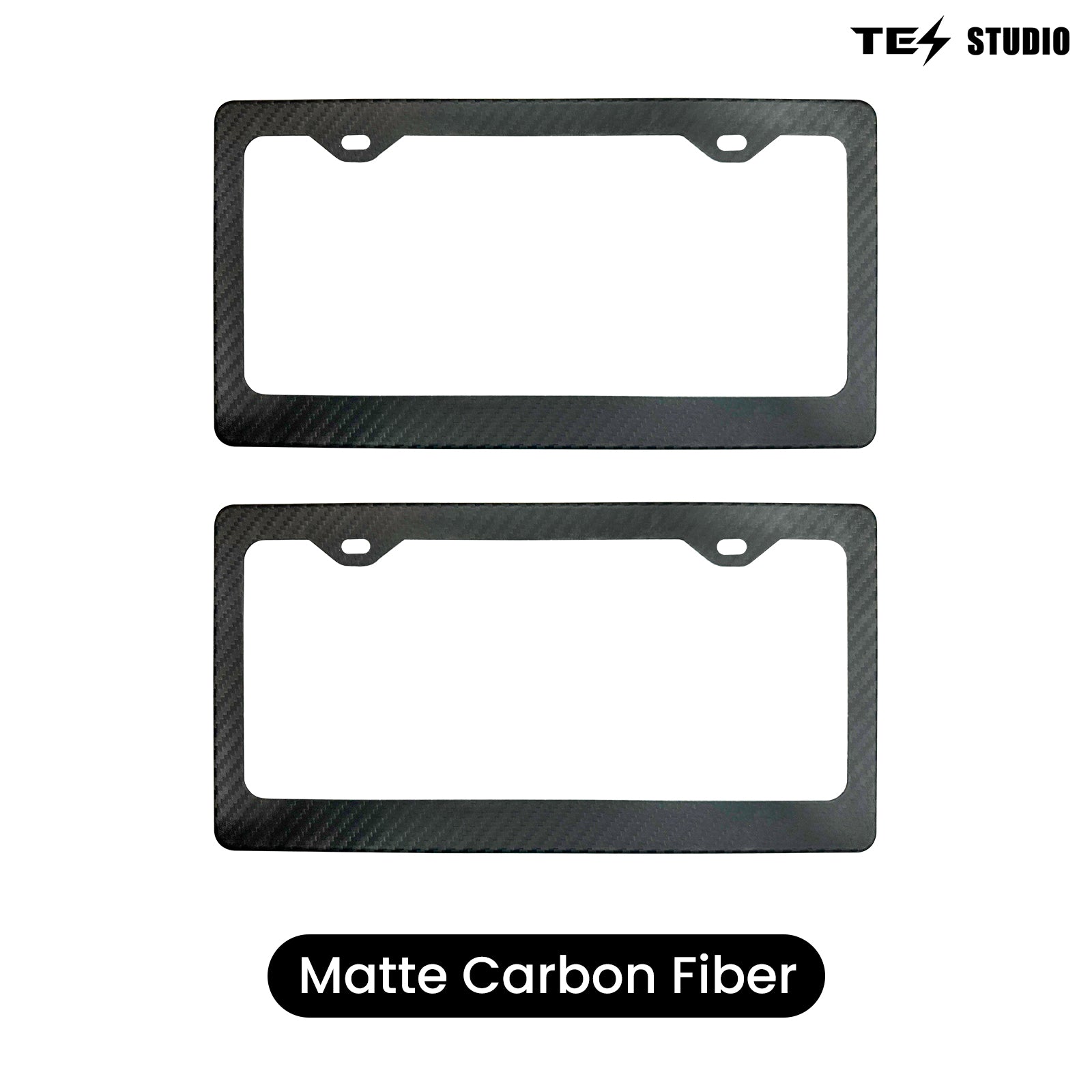 Tesla Model 3/Y/S/M Carbon Fiber License Plate Frame Front & Rear Holder Tesstudio?
