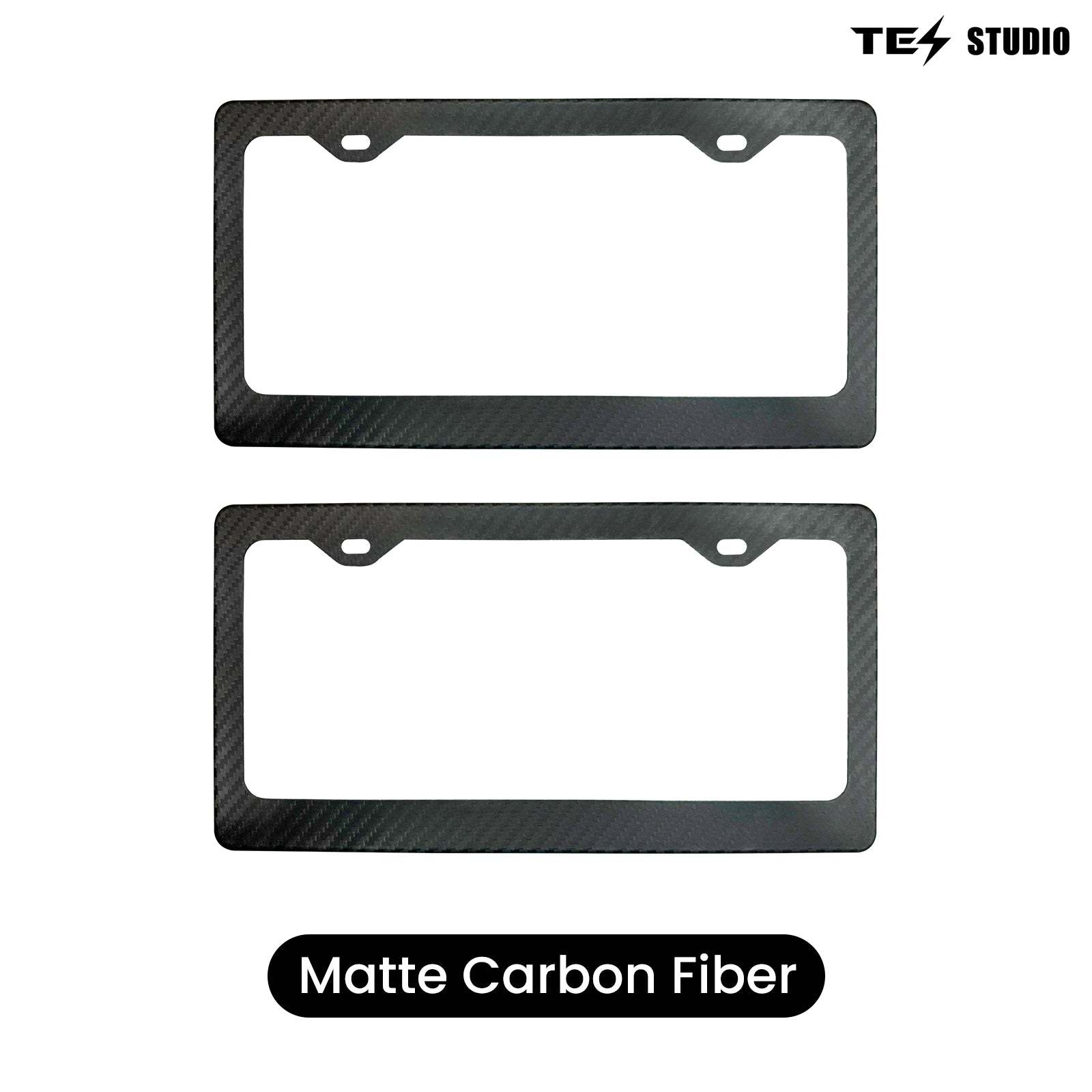 Tesla Model 3/Y/S/M Carbon Fiber License Plate Frame Front & Rear Holder Tesstudio?