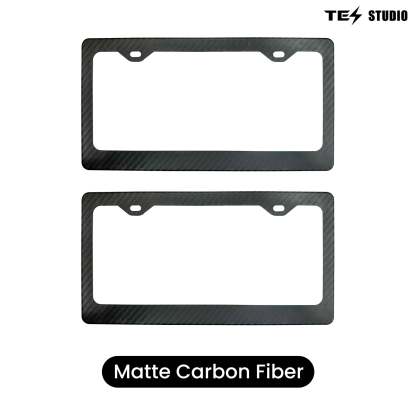Tesla Model 3/Y/S/M Carbon Fiber License Plate Frame Front & Rear Holder Tesstudio?