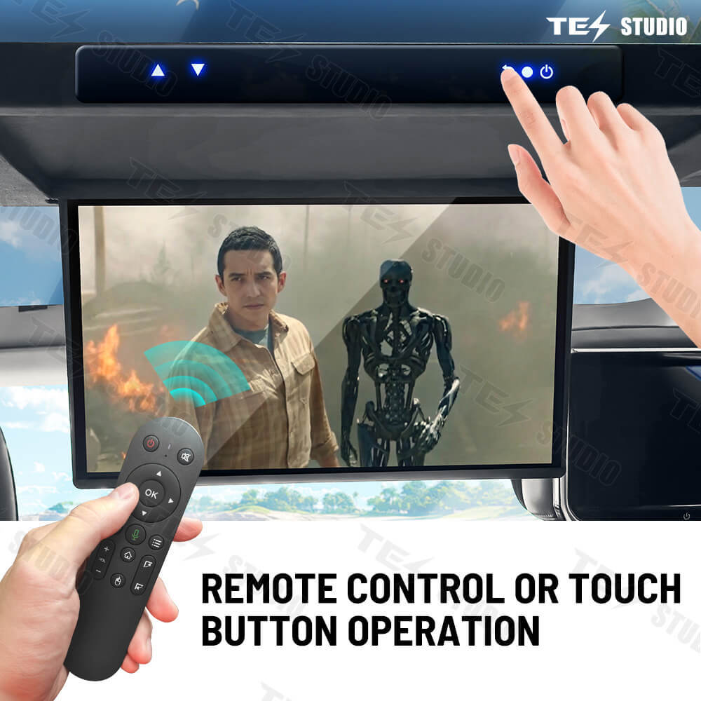 Tesstudio MY 17.3-inch Ceiling-Mounted TV - WiFi Version-Watching movies and playing games can add fun to your long trips and family outings