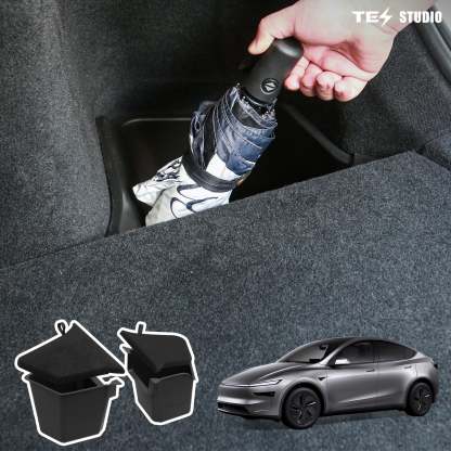 Tesla Model Y Juniper Interior Accessories Rear Trunk Organizer Storage Bins Tesstudio?