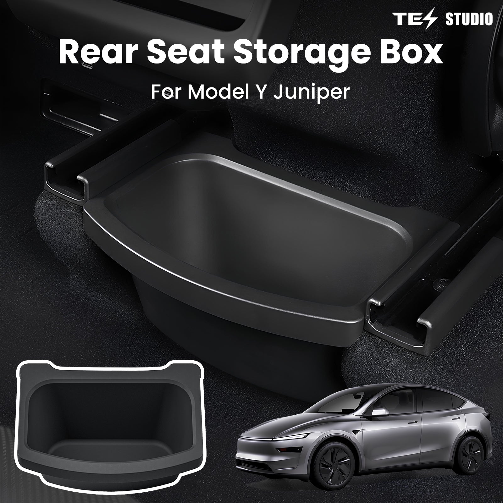 Tesla Model Y Juniper Rear Center Console Organizer Tray 2nd Row Seat Organizer Container Tesstudio?