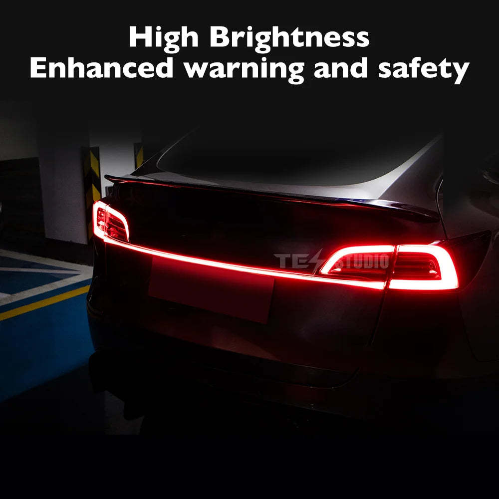 Knight Rider Full-Width Strip Tail Lighit for Tesla Model 3/Y-Tes studioModel Y,Model 3,Lighting Upgrade,Model 3 Exterior,Model Y Exteriortesla accessories