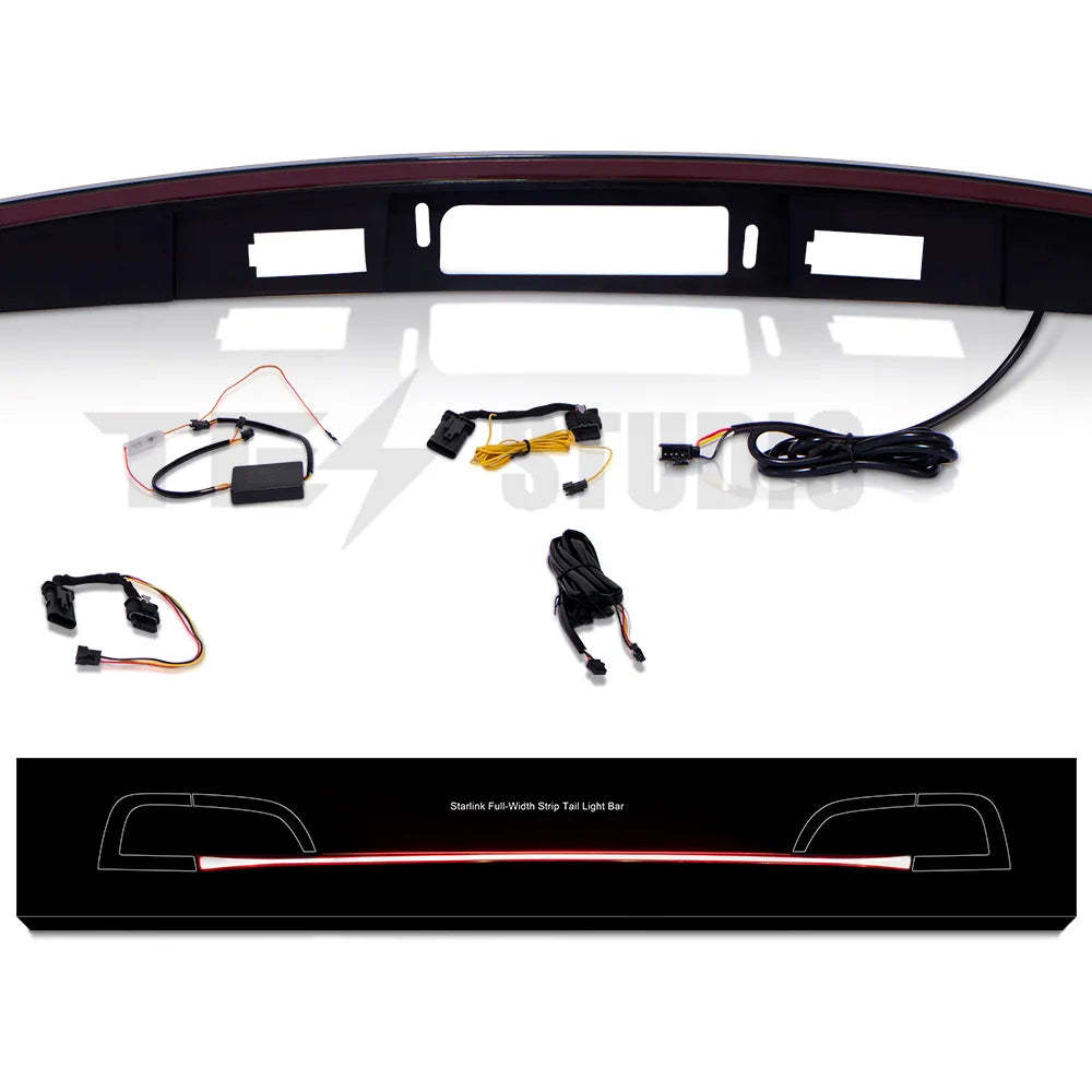Knight Rider Full-Width Strip Tail Lighit for Tesla Model 3/Y-Tes studioModel Y,Model 3,Lighting Upgrade,Model 3 Exterior,Model Y Exteriortesla accessories