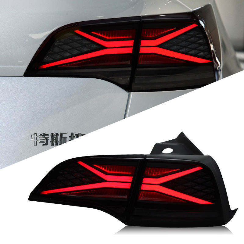 Tesla Model 3 Model Y Taillights Rear Lamp Assembly LED X-Style Tail lights Tesstudio?
