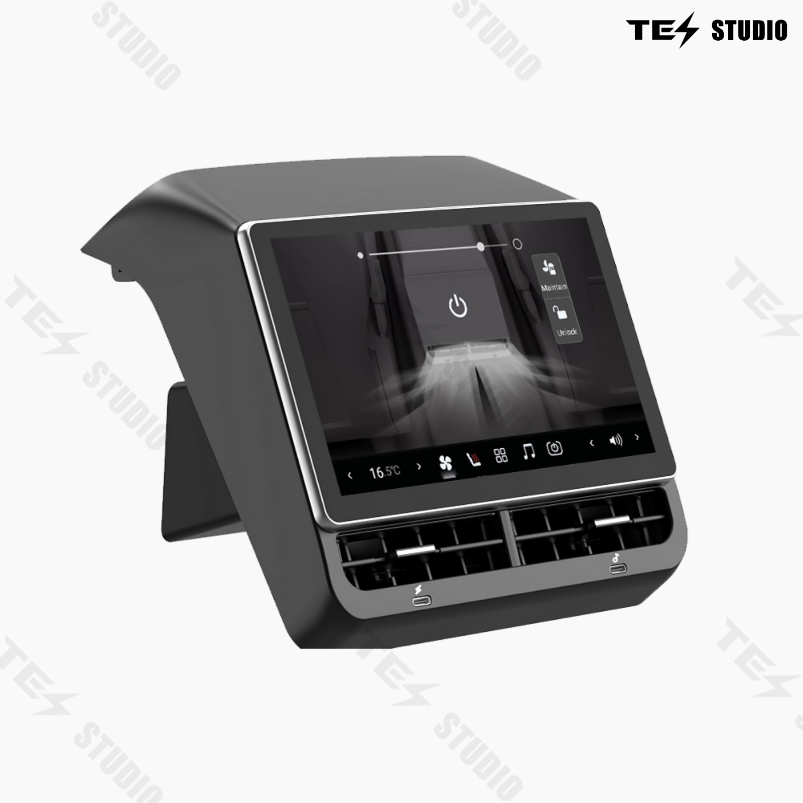 Tesstudio Tesla Accessories R8 Rear Entertainment Display For Model 3/Y（February 2019+）