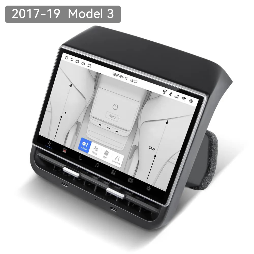 Tes studio-Tesstudio R86 Android Rear Entertainment Screen for Tesla Model 3/Y - Essential Tesla Accessories Upgrade with 8.66" HD Display-best Screen,Model Y interior,Model 3 interior,Model Y,Model 3 accessories