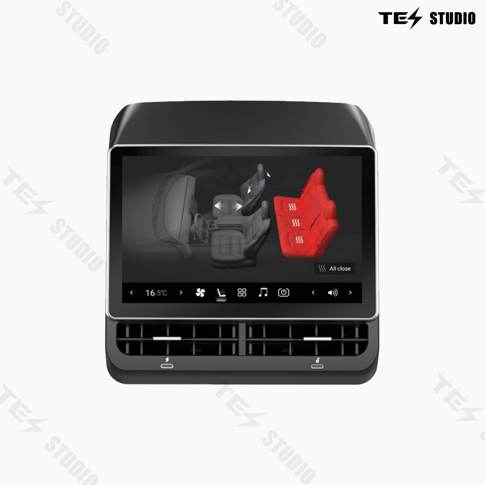 Tesstudio Tesla Accessories R8 Rear Entertainment Display For Model 3/Y（February 2019+）