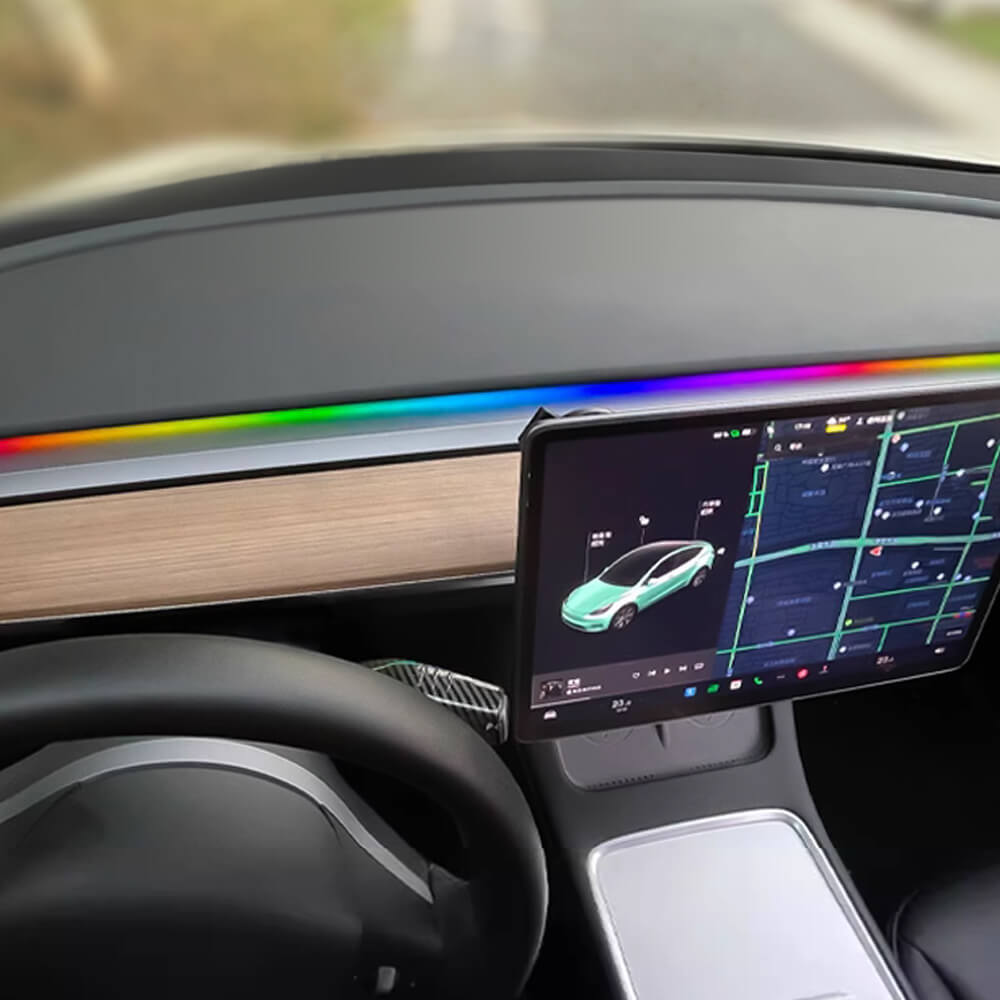 Tesstudio Simple Air Vent RGB Light Strips For (19+) Tesla Model 3/Y-Tes studioModel Y interior,Lighting Upgrade,Model 3 interior,Model 3,Model Ytesla accessories