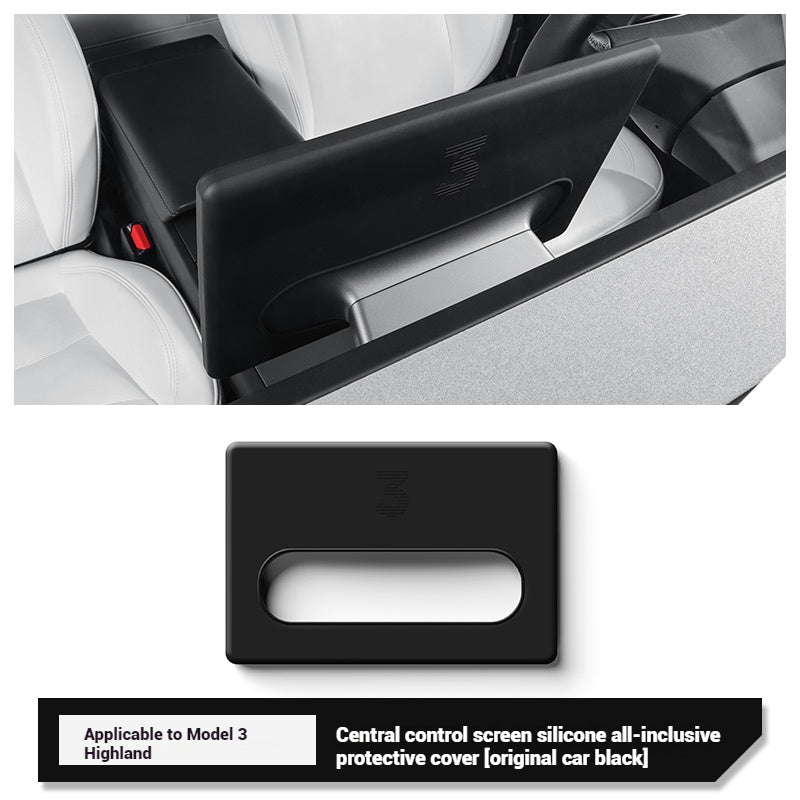 Tesla Interior Accessories Model 3 Highland Model Y Juniper Silicone Central Screen Protector Frame Tesstudio?