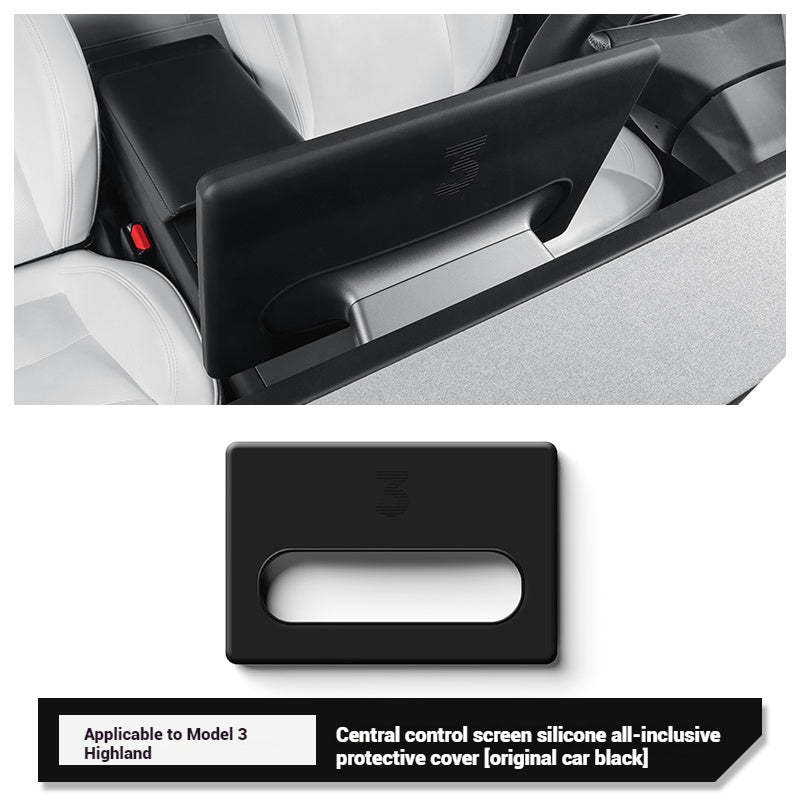 Tesla Interior Accessories Model 3 Highland Model Y Juniper Silicone Central Screen Protector Frame Tesstudio?