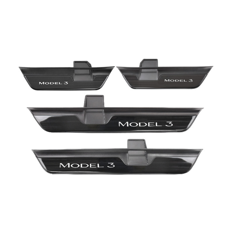 Tesla Model 3 Highland Illuminated Door Sills Led Door Sill Plate Door Sills Covers Plates Protector Tesstudio®