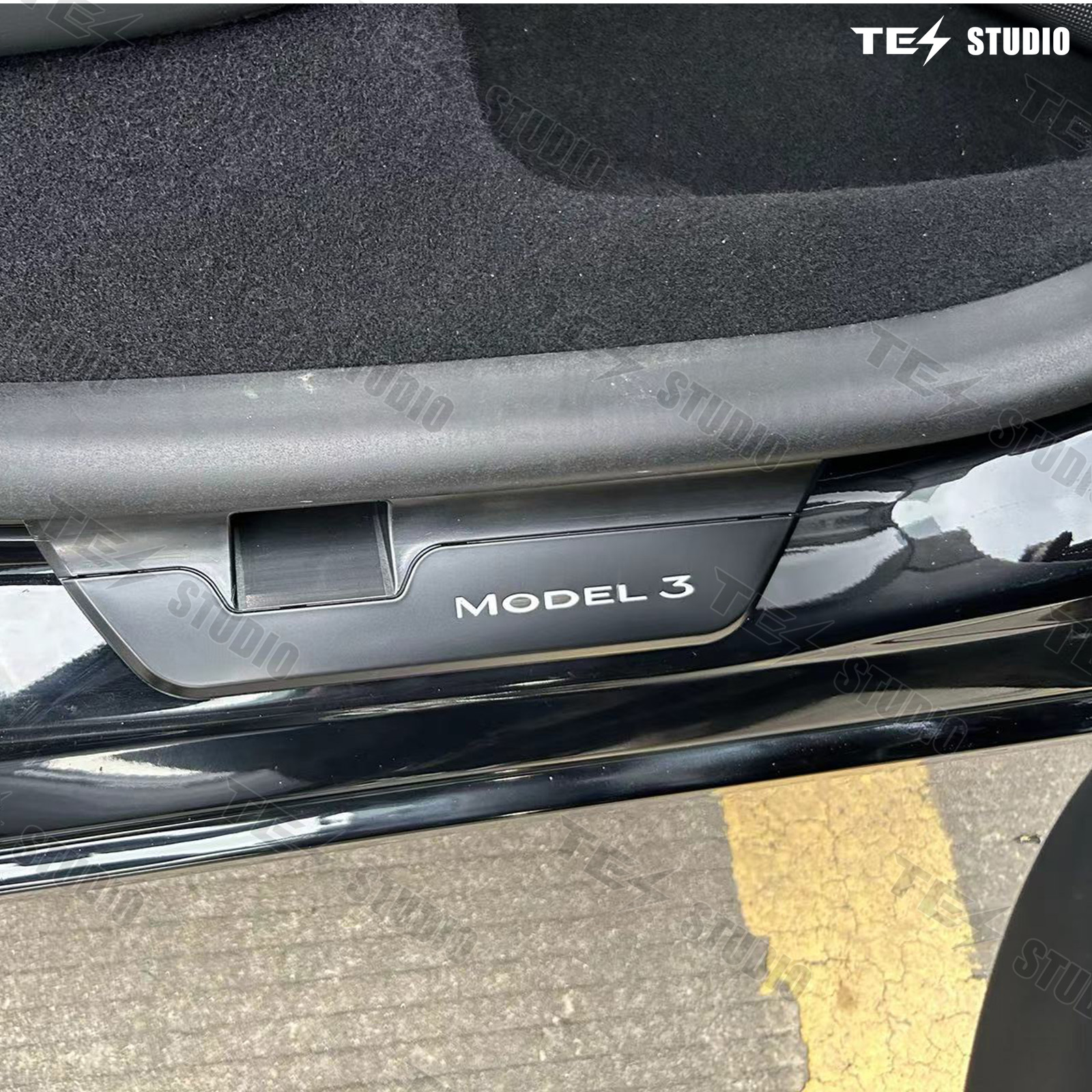 Tesla Model 3 Highland Illuminated Door Sills Led Door Sill Plate Door Sills Covers Plates Protector Tesstudio®