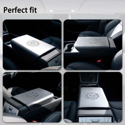 Tesla Model 3 Highland Model Y Juniper Interior Accessories TPE Armrest Cover Center Console Cover Model 3 Highland Center Console Wrap Cover Tesstudio?
