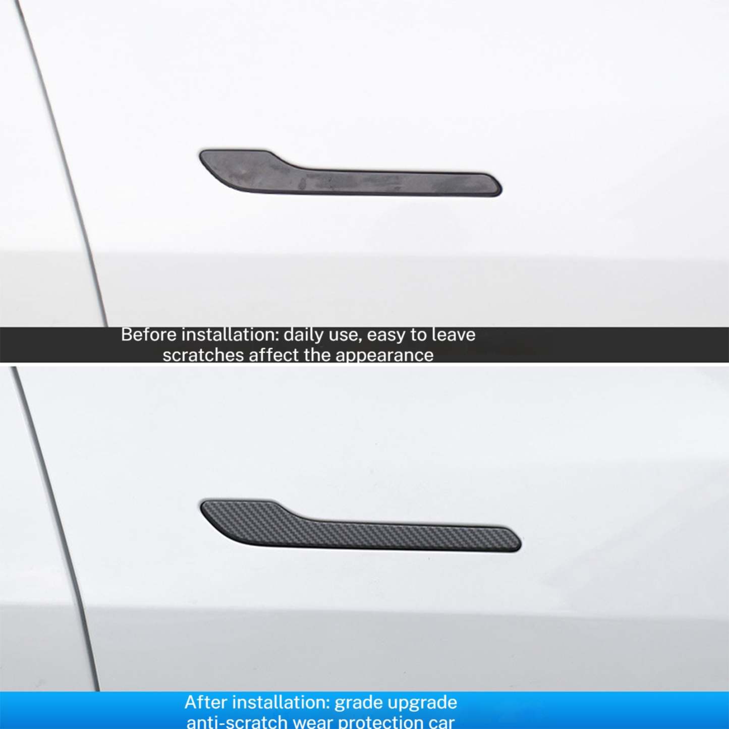 Tesla Model 3/Y Carbon Fiber Door Handle Cover Protection Accessories Tesstudio?