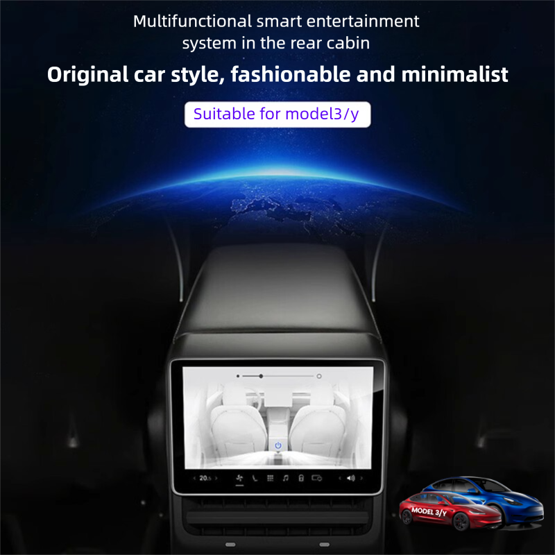 Tesstudio 8 Inch Smart IPS Display HD Video R8 Plus Rear Entertainment Screen for Tesla Model 3/Y