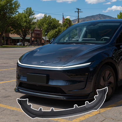 Tesstudio  ABS Front Bumper Lip Spoiler for Tesla Model Y Juniper - Punch-Free Installation