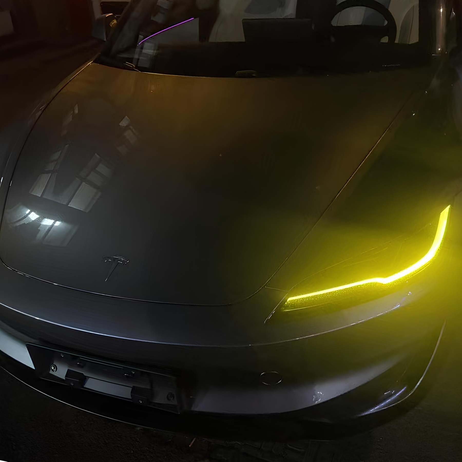 Tesstudio Daytime Running Light DRL Boards Headlight for Tesla Model 3 Highland (08/2023+)/Yellow