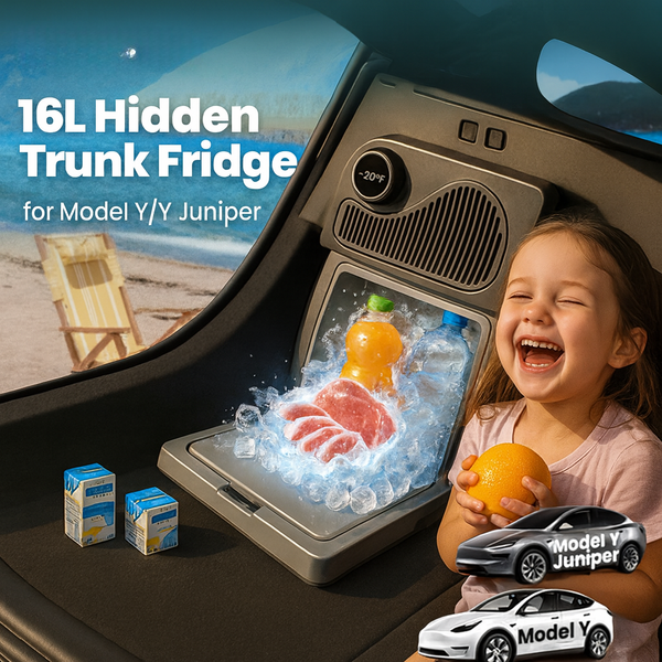 Tesstudio Hidden 16L Trunk Cooler Refrigerator for Tesla Model Y Juniper