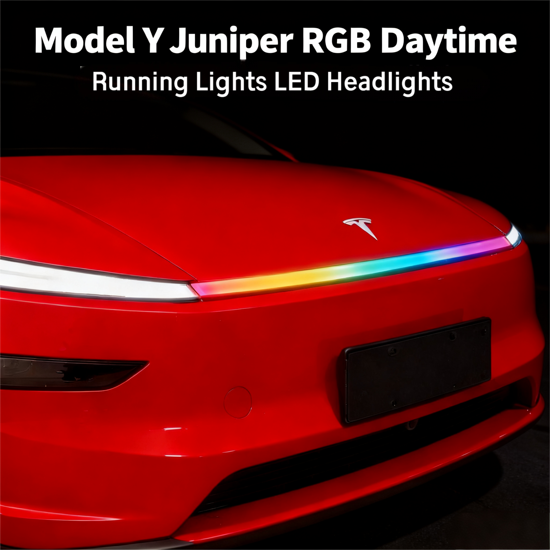 Tesstudio RGB Dynamic Daytime Running Lights for Tesla Model Y Juniper