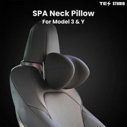 Tesstudio SPA Neck Pillow Adjustable Skin-Friendly Headrest for Model Y Juniper