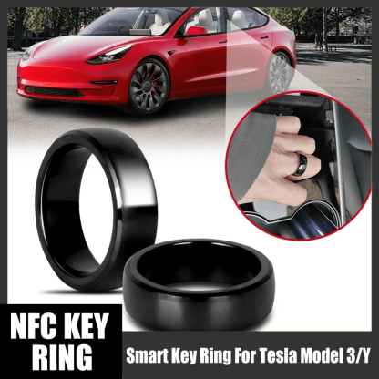 Tesstudio Smart Key NFC Ceramic Keyring RFID Tech Card Key Fob For Tesla Model 3/Y/3 Highland Model Y Juniper