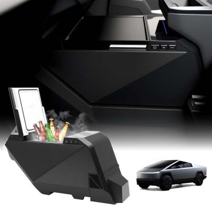 Tesstudio Tesla Cybertruck Cooler Cybertruck Fridge 18L Center Console Floor Refrigerator