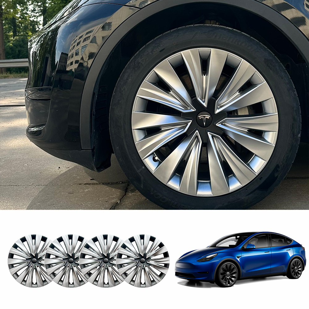 Tesstudio Tesla Model Y (2020-2024)19'' X-Style C Wheel Covers �C Aerodynamic Protection & Stylish Upgrade