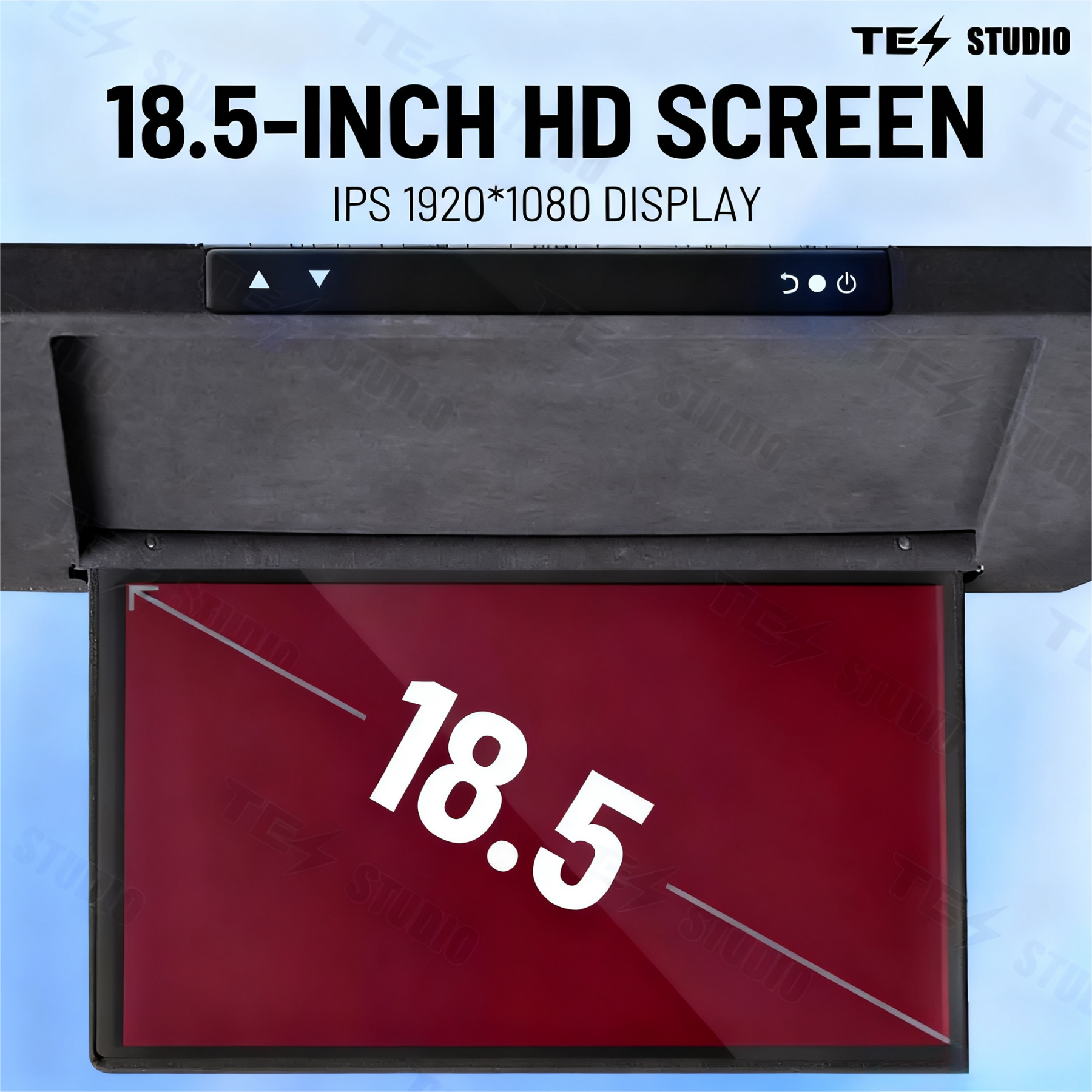 Tesstudio® 17.3-Inch Car Roof-Mounted TV with Wi-Fi for Tesla Model Y Accessories