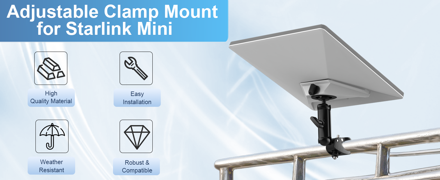 Starlink Mini Clamp Mount