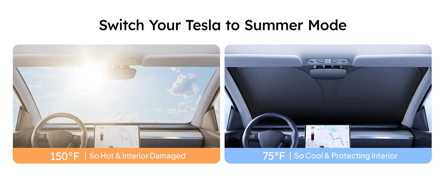 Tesla Model Y Windsheild Sunshade