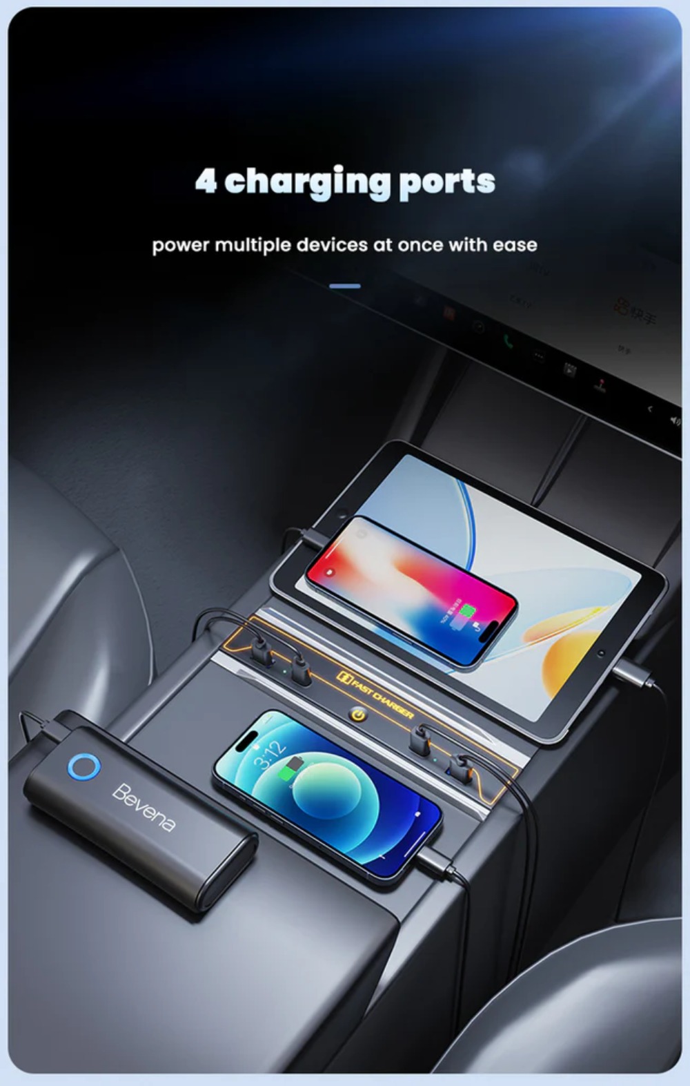 Tesla Model 3 Highland Center Console USB Hub Docking Station Fast Charger With Dynamic Ambient Light Tesstudio?