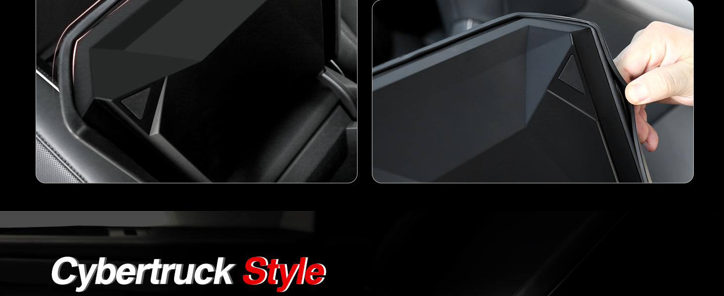 Foronetry TPE Center Console Armrest Cover for Tesla Cybertruck 2024