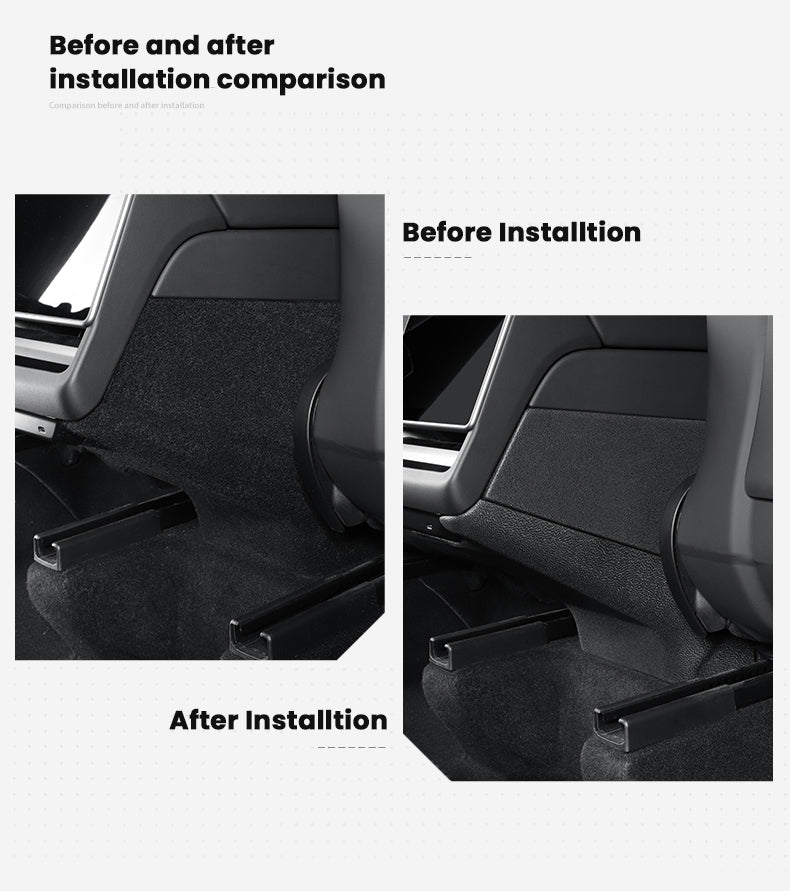 Tesla Model Y Juniper Rear Anti-kick Lower Pad Air Vent Guard Pedal Center Console Panel Protector Tesstudio? 5Pcs