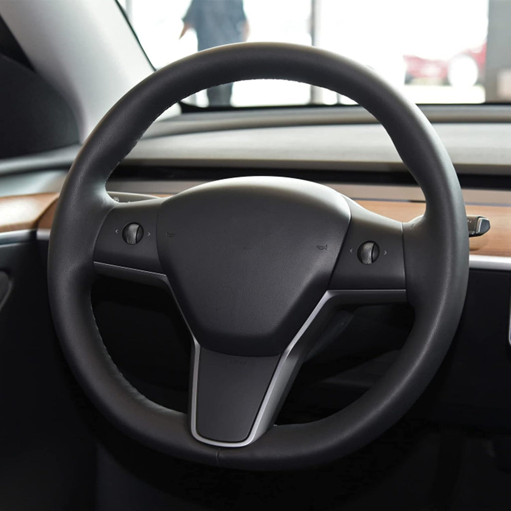 Tesla Model 3/Y Heated Leather Steering Wheel Model Y/3 Interior Accessories Tesstudio?