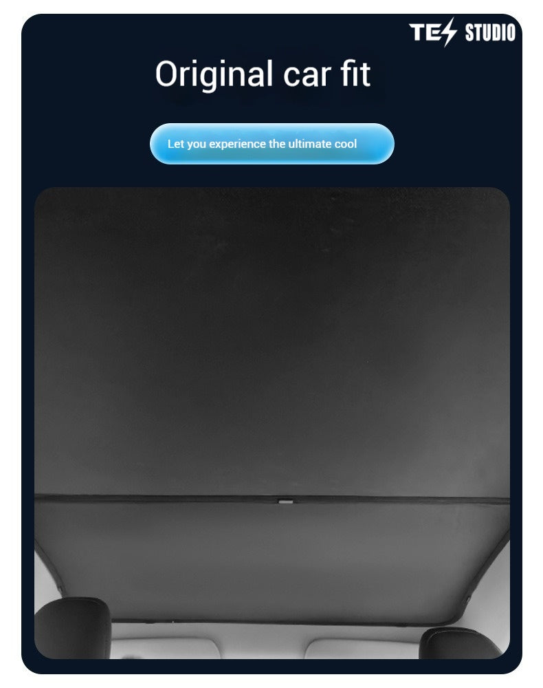 Tesla Model Y Juniper Crystal Mesh Sunshade  Model Y Juniper Sunshade Roof Shade Interior Accessories Tesstudio?