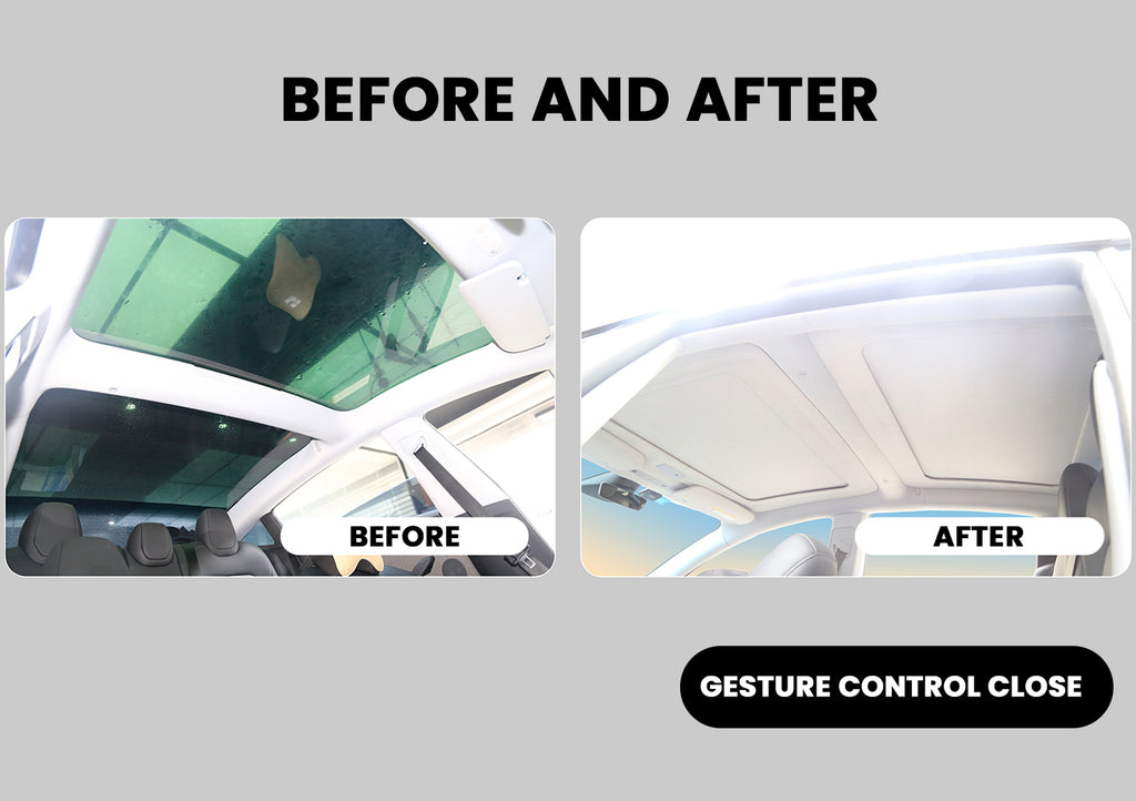 Tesla Model 3/ 3 Highland Power Sunshade Voice & Gesture Controlled Electric Sun Shade Tesstudio?