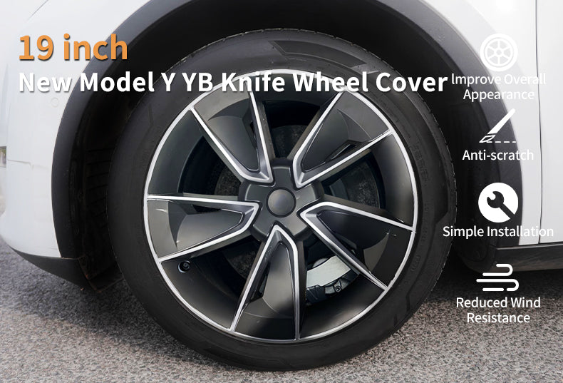 Tesla Model Y Juniper Hubcap X Style 19'' YB Knife Wheel Covers Tesstudio?
