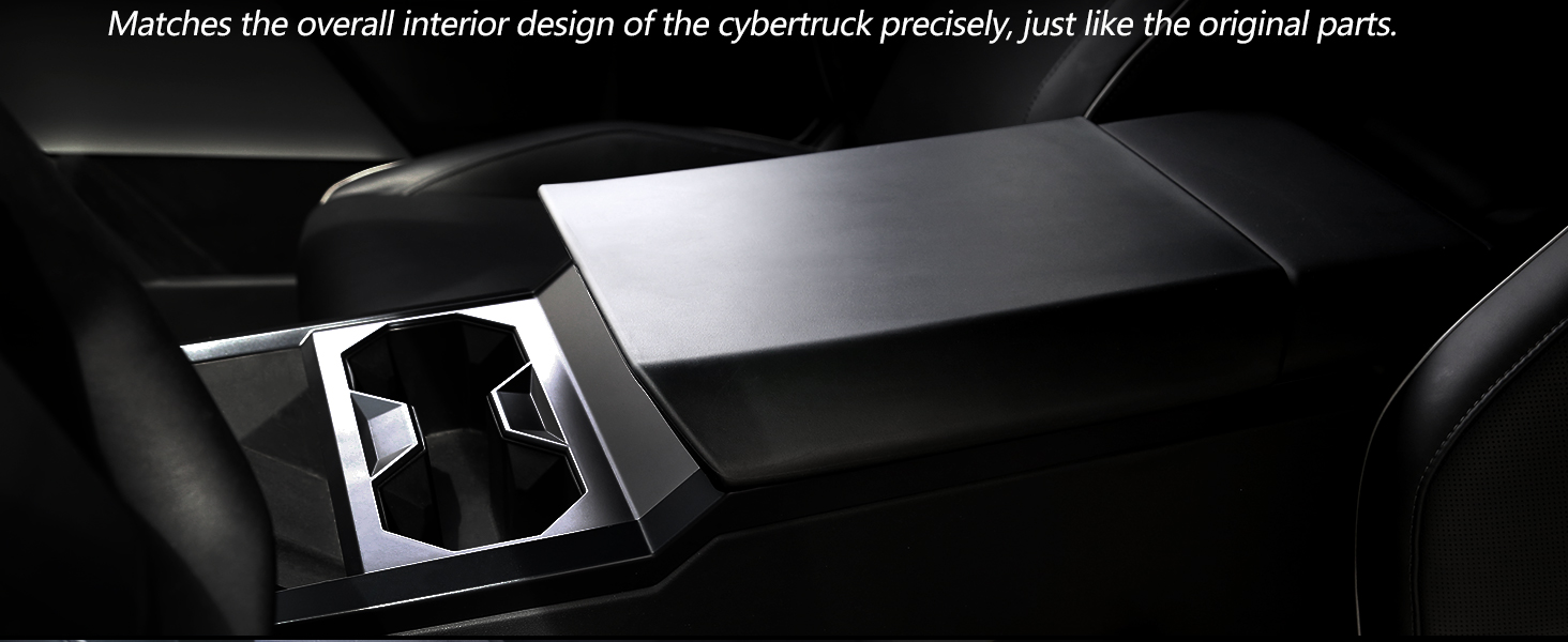 Foronetry TPE Center Console Armrest Cover for Tesla Cybertruck 2024