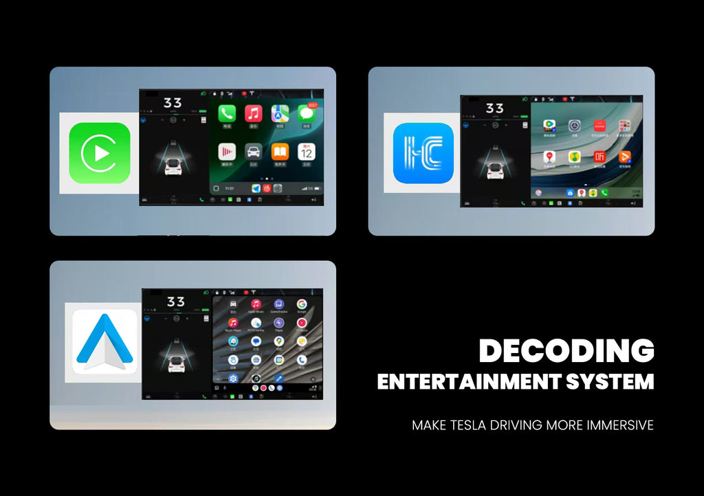 Tesla Model 3 / 3 Highland Model Y / Y Juniper Center Control Screen CarPlay Auto Decode Module Tesstudio?