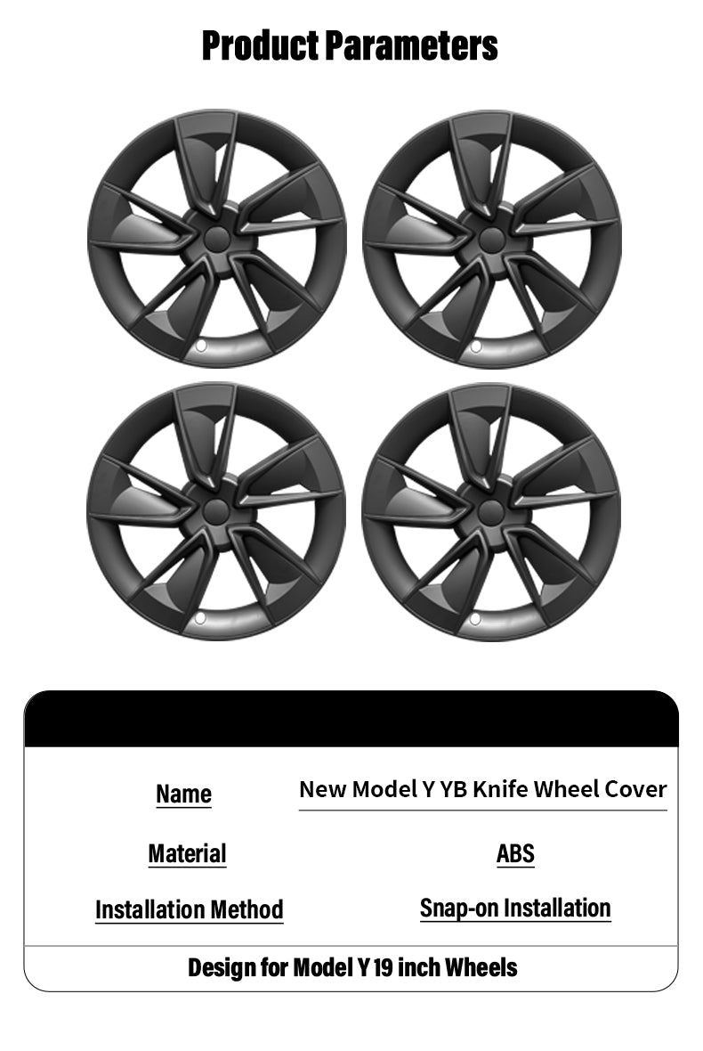 Tesla Model Y Juniper Hubcap X Style 19'' YB Knife Wheel Covers Tesstudio?