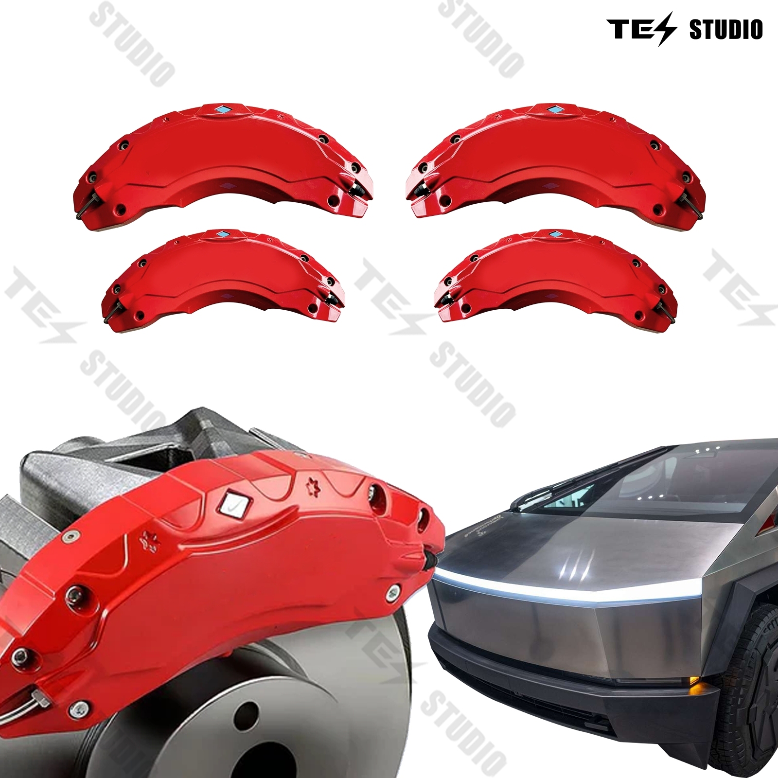 Tesstudio Cybertruck Accessories Wheel Caliper Covers for Cybertruck