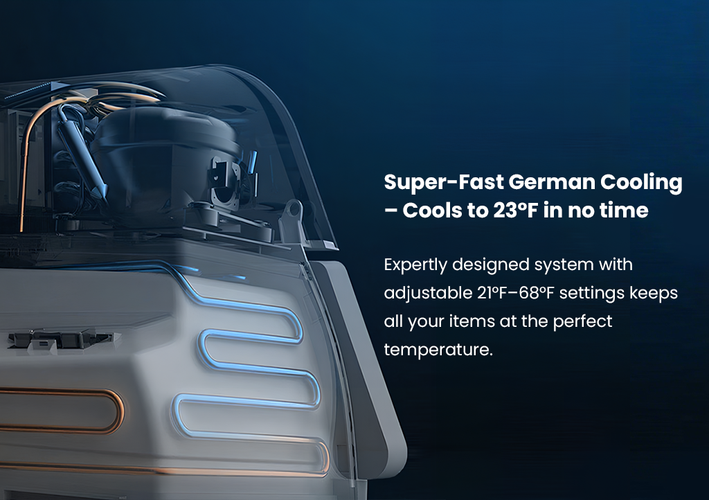 Trunk Fridge Hidden Cooler Car Mini Refrigerator for Tesla Model Y /Model Y Juniper