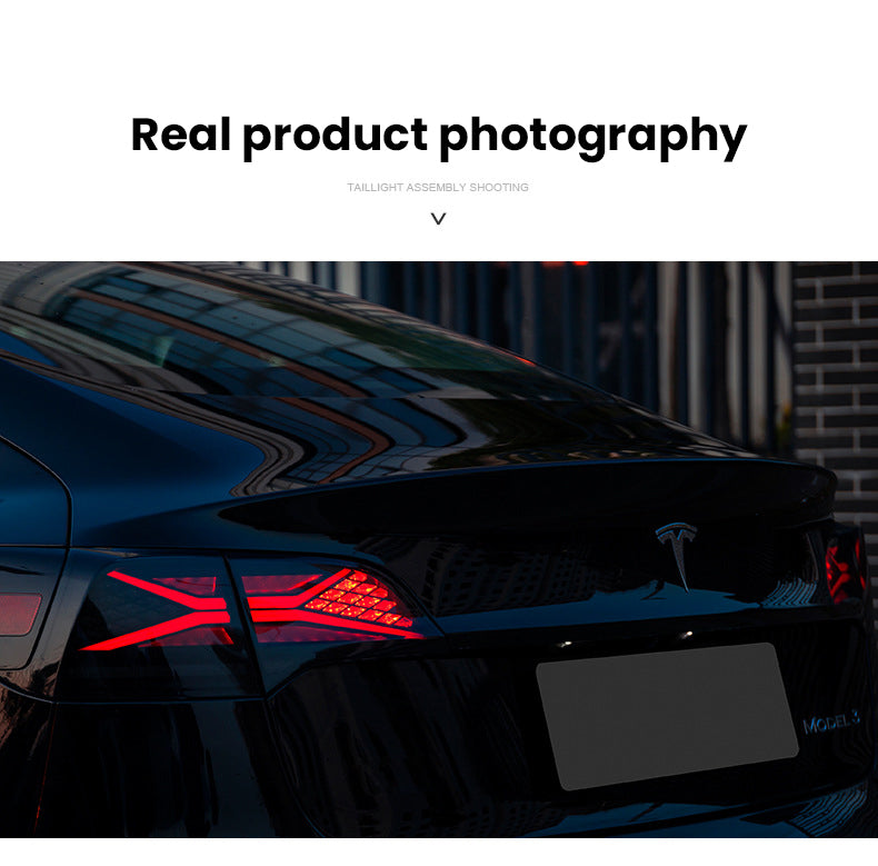 Tesla Model 3 Model Y Taillights Rear Lamp Assembly LED X-Style Tail lights Tesstudio?