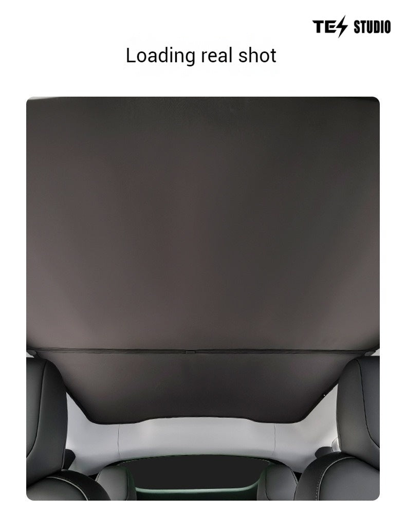 Tesla Model Y Juniper Crystal Mesh Sunshade  Model Y Juniper Sunshade Roof Shade Interior Accessories Tesstudio?